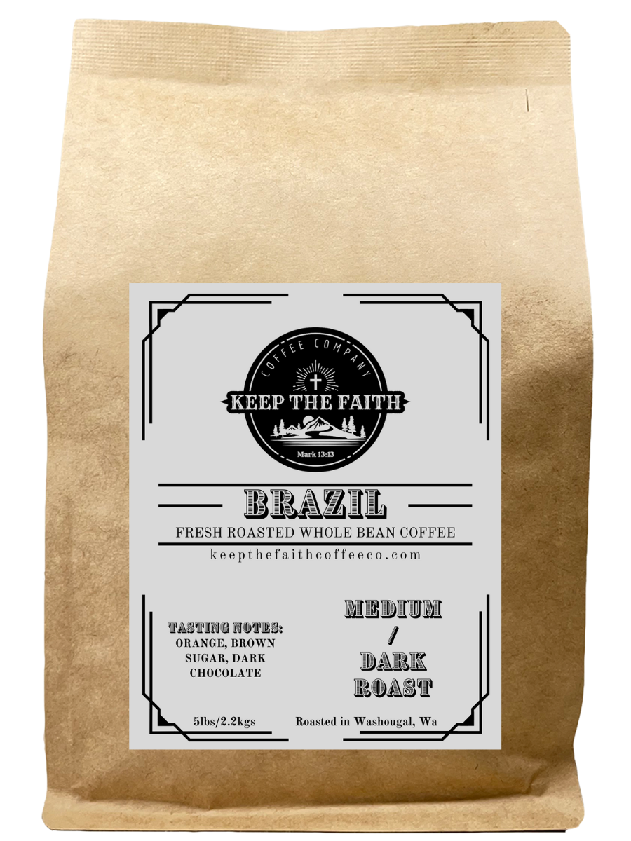 Brazil Medium/Dark Roast K.T.F.G. 5lbs