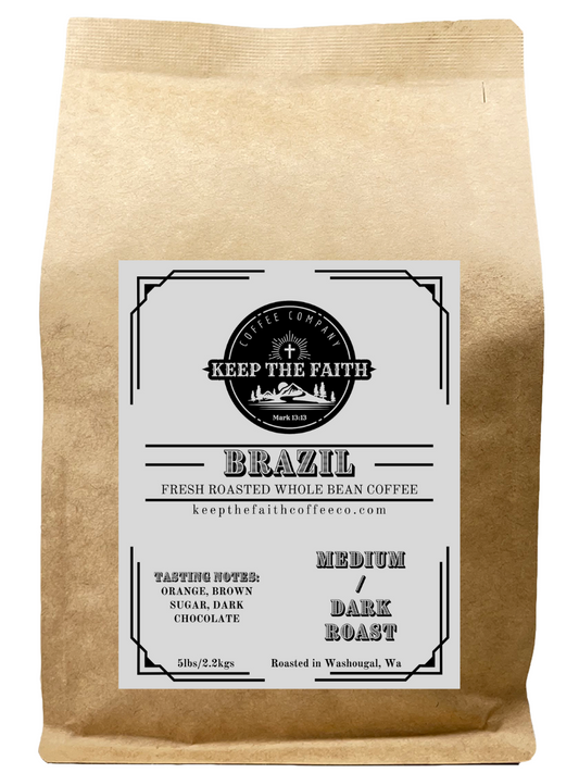 Brazil Medium/Dark Roast K.T.F.G. 5lbs